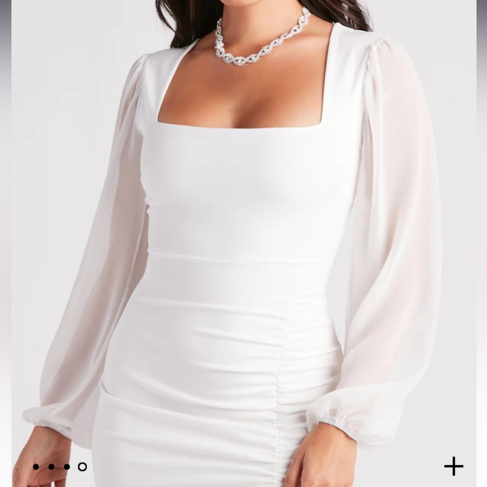 Windsor Marjorie Formal Chiffon Sleeve
Midi Dress